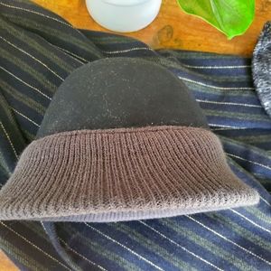 Knit combined Panama hat